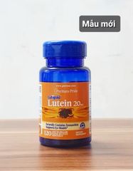 Viên uống bổ mắt Lutein 20MG 120 viên - Bảo vệ sức khỏe thị lực, hỗ trợ chống mỏi mắt cho người làm việc lâu với màn hình