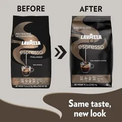 Cà phê Ý Lavazza Espresso Italiano nguyên hạt Whole Bean gói 1kg [Hàng Mỹ]