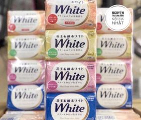 Xà Phòng Tắm Kao White Soap Nhật Bản 130gr - Chăm Sóc Da Tự Nhiên, Giàu Độ Ẩm, Phù Hợp Cho Mọi Loại Da
