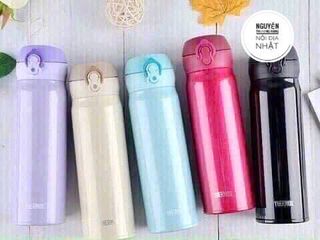 Bình giữ nhiệt Thermos 500ml Nhật Bản - Giữ nóng/lạnh lâu bền, chất liệu thép không gỉ cao cấp, thiết kế tiện lợi, dễ dàng vệ sinh