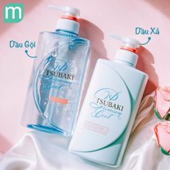 Bộ Dầu Gội Xả Tsubaki Premium Cool & Repair 490ml - Dầu Gội Sạch Dầu, Mát Lạnh, Phục Hồi Tóc Mềm Mượt, Giảm Ngứa Da Đầu