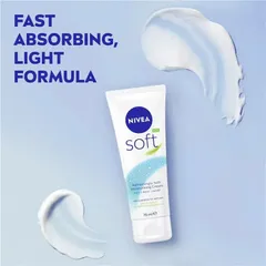 Kem Dưỡng Ẩm NIVEA Soft - Kem Dưỡng Đa Năng Cho Mặt, Tay, Cơ Thể 75ml - Dưỡng Ẩm, Làm Mềm Da, Chống Oxy Hóa