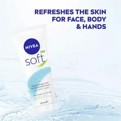 Kem Dưỡng Ẩm NIVEA Soft - Kem Dưỡng Đa Năng Cho Mặt, Tay, Cơ Thể 75ml - Dưỡng Ẩm, Làm Mềm Da, Chống Oxy Hóa