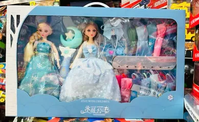 Đồ Chơi Búp Bê Công Chúa 2 Nhân Vật Kèm Phụ Kiện Váy Đầm và Gậy Thiên Thần - Món Quà Tuyệt Vời Cho Bé Yêu