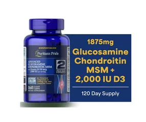 Viên Uống Bổ Khớp Puritan’s Pride Advanced Glucosamine, Chon-droi-tin(Sụn vi cá), MSM & D3 – 160 Viên (Mỹ) - MẸ SÓC
