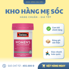 Viên Uống Swisse Women’s Multivitamin 60 Viên - Bổ Sung Vitamin và Khoáng Chất Cho Phụ Nữ - Hỗ Trợ Năng Lượng, Làm Đẹp, Sức Khỏe