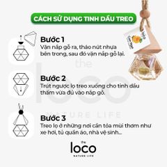 Tinh Dầu Nguyên Chất The Loco Home 8ml - Hương Sả Chanh, Cam, Quế, Bạc Hà, Oải Hương - Treo Xe, Tủ Quần Áo, Khử Mùi, Tạo Mùi Thơm