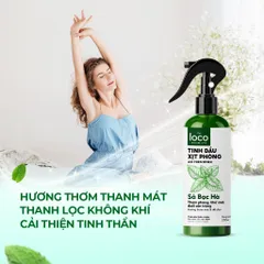 Xịt Phòng Tinh Dầu Sả Bạc Hà The Loco - Khử Mùi, Thanh Lọc Không Khí, Hương Tươi Mát 250ml - Giải Pháp Thơm Sạch Tự Nhiên