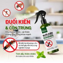 Chai Xịt Đuổi Kiến The Loco 280ml - Giải Pháp Đuổi Côn Trùng Tự Nhiên An Toàn, Đuổi Kiến, Gián, Muỗi Hiệu Quả