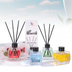 Tinh Dầu Thơm Phòng 120ml EcoBeauty Hương Trái Cây - Dưa Lưới, Táo Xanh, Xoài, Dâu Tây - Que Khuếch Tán Sang Trọng