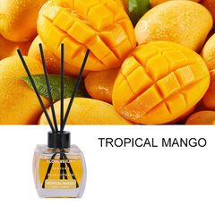 Tinh Dầu Thơm Phòng 120ml EcoBeauty Hương Trái Cây - Dưa Lưới, Táo Xanh, Xoài, Dâu Tây - Que Khuếch Tán Sang Trọng
