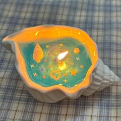 Nến Thơm Vỏ Sò Biển — Quà Tặng Lãng Mạn Hương Hoa Lavender & Gỗ Thơm Trang Trí Nhà Cửa, Phòng Ngủ, Văn Phòng