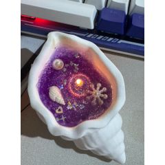 Nến Thơm Vỏ Sò Biển — Quà Tặng Lãng Mạn Hương Hoa Lavender & Gỗ Thơm Trang Trí Nhà Cửa, Phòng Ngủ, Văn Phòng