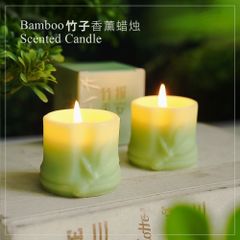 Nến thơm bamboo cao cấp - Nến xông phòng hỗ trợ ngủ, giảm căng thẳng, tạo không gian thơm tho và ấm cúng