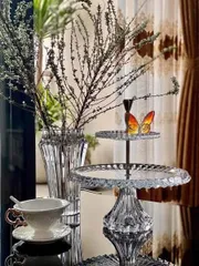 Kệ đựng bánh kẹo 2 tầng ROGASKA - Thiết kế sang trọng cho tiệc tùng, sinh nhật và quà tặng độc đáo, với khay 17,5cm và 33cm.