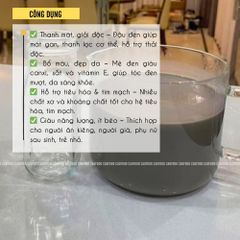 Bột Đậu Đen Xanh Lòng Mix Mè Đen - Giải Độc, Bổ Máu, Chăm Sóc Da và Tóc - Dinh Dưỡng Thực Vật, 500g