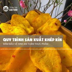 Xoài Sấy Dẻo CAOFOOD 500g - Snack Ngon Từ Xoài Cát Tươi Nguyên Chất, Không Chất Tạo Màu, Thực Phẩm Sạch An Toàn