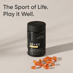 Viên Hỗ Trợ Xương Khớp Vitamin D3 + K2 Sports Research – 160 Viên Veggie Softgels, Hỗ Trợ Sức Khỏe Xương Khớp và Miễn Dịch