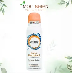 Xịt Khử Mùi Femfresh Daily Deodorant Spray 125ml - Giữ Thoáng Mát Vùng Kín, An Toàn Cho Da Nhạy Cảm 24 Giờ