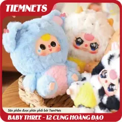 MÔ HÌNH BLIND BOX BABY THREE 12 CON GIÁP PLUSH DOLL - CHÍNH HÃNG DOUMI