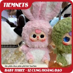 MÔ HÌNH BLIND BOX BABY THREE 12 CON GIÁP PLUSH DOLL - CHÍNH HÃNG DOUMI