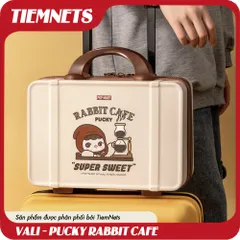 Vali Pucky Rabbit Cafe Siêu Ngọt - Đồ Chơi Designer - Quà Tặng Popmart Dễ Thương для Trẻ Em