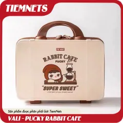 Vali Pucky Rabbit Cafe Siêu Ngọt - Đồ Chơi Designer - Quà Tặng Popmart Dễ Thương для Trẻ Em