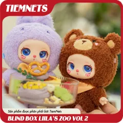 Mô Hình Blind Box Liila's Zoo Vol 2 - Búp Bê Nhồi Bông - Bộ 7 Nhân Vật Khác Nhau, Bảo Đảm Nhận Nhân Vật Secret Hiếm 1:96