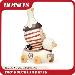 Mô Hình Xe Vịt Emo's Duck Car & Mũ Nam Châm - Quà Tặng Nghệ Thuật SooyaStudio 2025 Solo Exhibition
