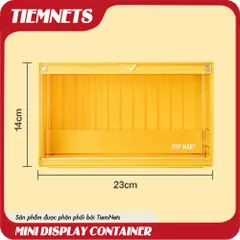 Luminous Mini Display Box Container - Màu Vàng (Không LED)