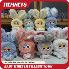 Bộ Mô Hình Blind Box Baby Three Lily Rabbit Town - Đồ Chơi Búp Bê Nhân Vật Dễ Thương, Quà Tặng Trẻ Em