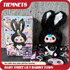 Bộ Mô Hình Blind Box Baby Three Lily Rabbit Town - Đồ Chơi Búp Bê Nhân Vật Dễ Thương, Quà Tặng Trẻ Em