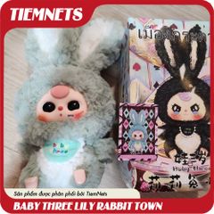Bộ Mô Hình Blind Box Baby Three Lily Rabbit Town - Đồ Chơi Búp Bê Nhân Vật Dễ Thương, Quà Tặng Trẻ Em