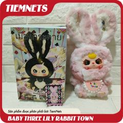 Bộ Mô Hình Blind Box Baby Three Lily Rabbit Town - Đồ Chơi Búp Bê Nhân Vật Dễ Thương, Quà Tặng Trẻ Em