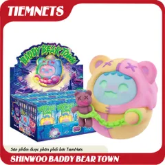 Mô Hình Blind Box Shinwoo Baddy Bear Town - Bộ 14 Nhân Vật Đáng Yêu, Chất Liệu PVC/ABS, Quà Tặng Độc Đáo Cho Fan Thích Arttoys