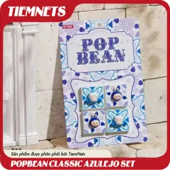 Bộ sản phẩm POPMART POP BEAN CLASSIC AZULEJO Độc Quyền - Bao gồm 4 Bean SkullPanda và Labubu, Quà Tặng Nghệ Thuật Cho Nghệ Sĩ