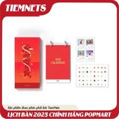 LỊCH ĐỂ BÀN - LÌ XÌ - BÀI TÂY POPMART 2025 ẤT TỴ