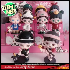 Bộ Mô Hình Blind Box Zoraa Mischief Diary - 10 Nhân Vật Chibi Cute, Kungfu Baby và The Godfather - Quà Tặng Thú Vị cho Trẻ Em