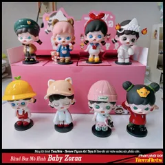 Bộ Mô Hình Blind Box Zoraa Mischief Diary - 10 Nhân Vật Chibi Cute, Kungfu Baby và The Godfather - Quà Tặng Thú Vị cho Trẻ Em