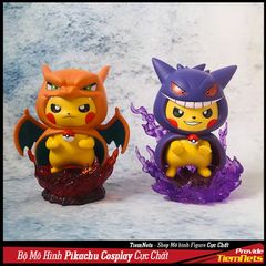 Bộ Mô Hình Pokemon Pikachu Cosplay Full Box