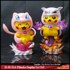 Bộ Mô Hình Pokemon Pikachu Cosplay Full Box