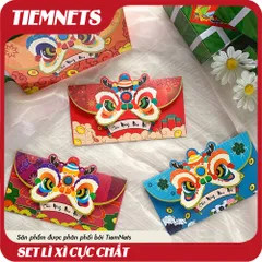 Bộ 4 Lì Xì Màu Sắc Tươi Tắn - Gift Tặng Ngày Tết Ý Nghĩa, Siêu Xinh Cực Đẹp