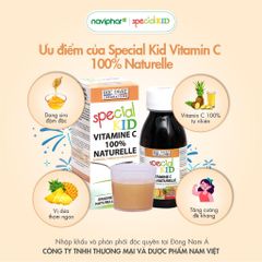 Siro Bổ Sung Vitamin C Tự Nhiên Special Kid 125ml - Tăng Đề Kháng Cho Bé, Hỗ Trợ Bảo Vệ Thành Mạch Màu, Vị Dứa Ngon Miệng