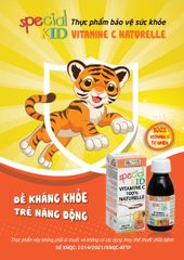 Siro Bổ Sung Vitamin C Tự Nhiên Special Kid 125ml - Tăng Đề Kháng Cho Bé, Hỗ Trợ Bảo Vệ Thành Mạch Màu, Vị Dứa Ngon Miệng