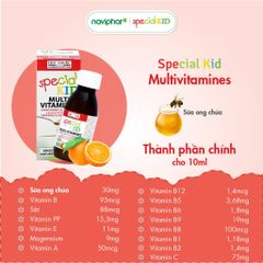 Siro Multivitamines Special Kid 125ml - Bổ sung vitamin & khoáng chất, hỗ trợ sức khỏe và trí lực cho trẻ em - Hương cam thơm ngon