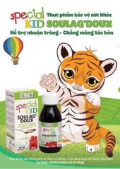 Siro Hỗ Trợ Tiêu Hóa Special Kid Soulag'Doux 125ml - Giảm Đầy Hơi, Nhuận Tràng, Chống Táo Bón Cho Trẻ Em, Nhập Khẩu Pháp