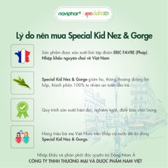 Siro Ho Cho Bé Special Kid Nez & Gorge 125ml - Hỗ Trợ Giảm Ho, Viêm Họng, Thông Thoáng Đường Hô Hấp, Nhập Khẩu Pháp