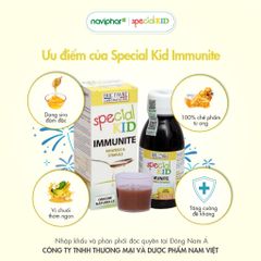 Siro Special Kid Immunite 125ml - Hỗ trợ tăng cường sức đề kháng và miễn dịch cho trẻ - Pháp, vị chuối thơm ngon