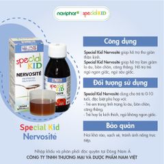 Siro Ngủ Ngon Special Kid Nervosité 125ml - Hỗ Trợ Giấc Ngủ, Giảm Căng Thẳng Cho Trẻ Em, An Toàn Và Dễ Uống