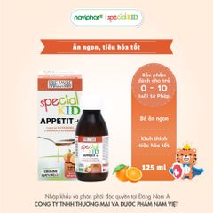Siro Special Kid Appetit + 125ml - Kích thích thèm ăn và hỗ trợ tiêu hóa cho trẻ, siro dinh dưỡng tự nhiên an toàn cho bé.